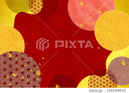 秋 和柄 模様 背景 秋 和柄 模様 背景 129194635
