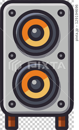 Illustration of a single speaker 129194696