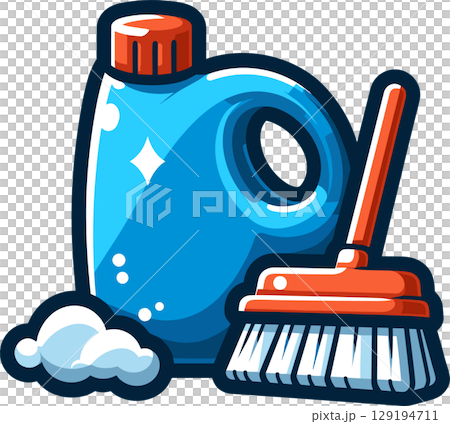 掃除用具のイラスト 129194711