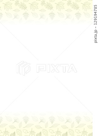 葉っぱの背景〈ハガキ〉　L-1 129194785