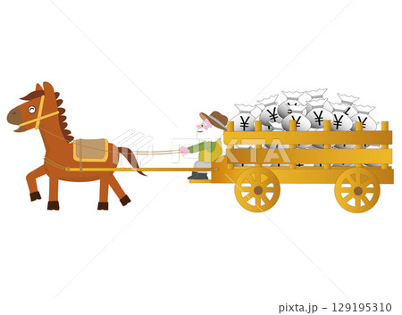 2026年の年賀状のイラスト素材。 2026年の年賀状のイラスト素材。 129195310