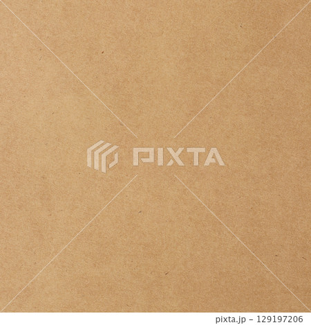 Brown cardboard sheet abstract background, texture of sepia color kraft paper with vintage pattern for design art work. 129197206