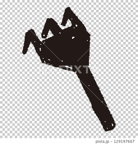Hand drawn rake 129197687