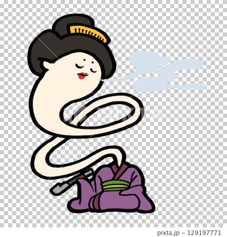 六、六頭男子吸煙的變形插圖 129197771