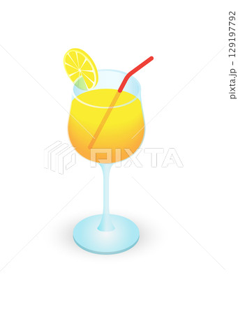 Orange juice cocktail vector illustration stock illustration Orange juice cocktail vector illustration stock illustration 129197792
