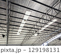Interior View of a Metal Roof Structure 129198131