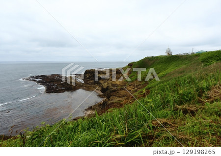 鴎島(かもめ島)の千畳敷(灯台側) 鴎島(かもめ島)の千畳敷(灯台側) 129198265