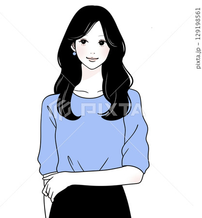 女性・女の子のイラスト素材 129198561
