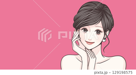 女性・女の子のイラスト素材 女性・女の子のイラスト素材 129198575