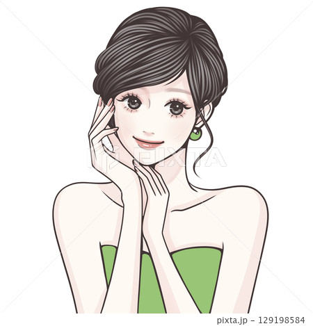 女性・女の子のイラスト素材 女性・女の子のイラスト素材 129198584