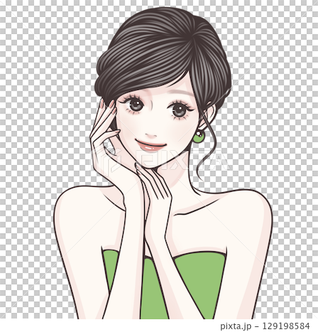 女性・女の子のイラスト素材 女性・女の子のイラスト素材 129198584