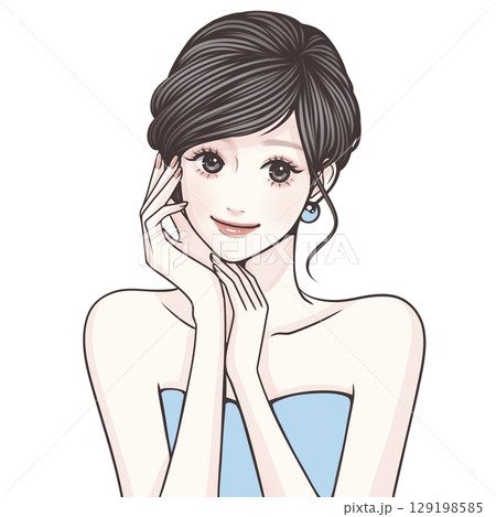 女性・女の子のイラスト素材 129198585