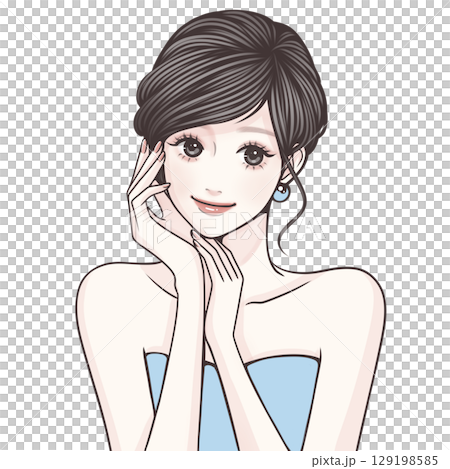 女性・女の子のイラスト素材 129198585