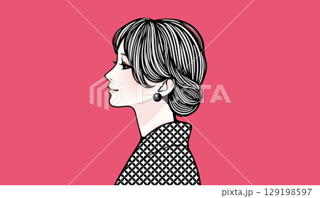 女性・女の子のイラスト素材 129198597
