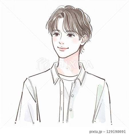 男性・男の子のイラスト素材 129198691