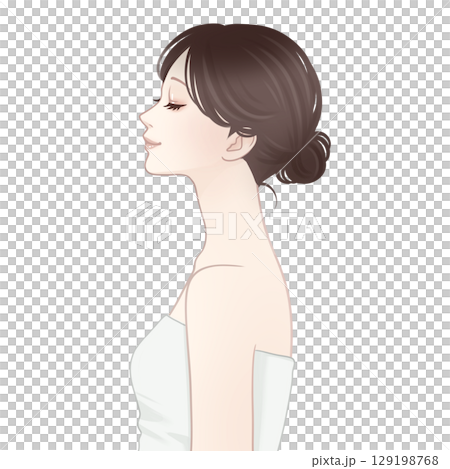 Illustration material of women and girls 129198768