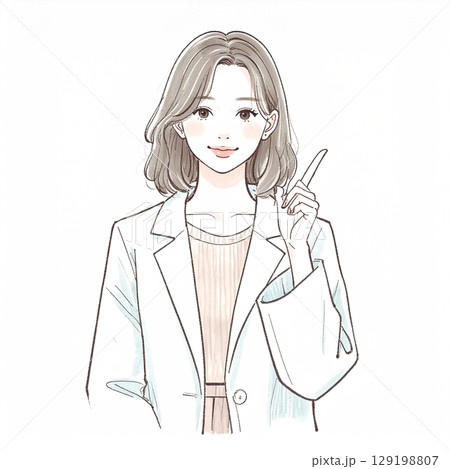女性・女の子のイラスト素材 129198807
