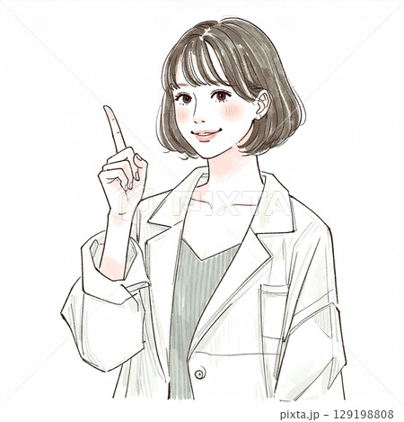 女性・女の子のイラスト素材 129198808