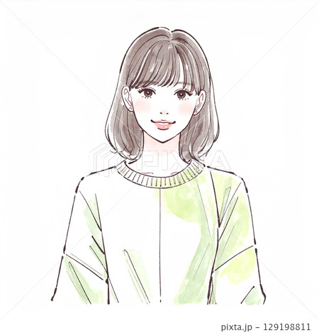 女性・女の子のイラスト素材 129198811
