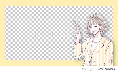 Illustration material of women and girls 129198893