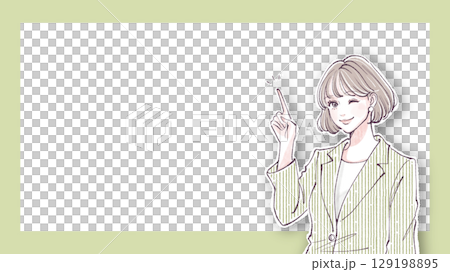 Illustration material of women and girls 129198895