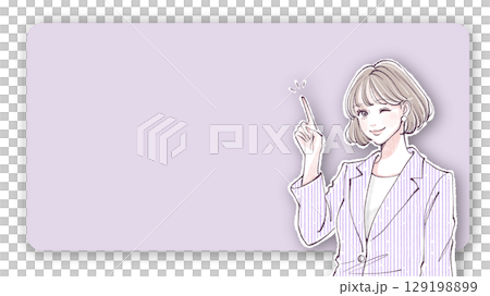 Illustration material of women and girls Illustration material of women and girls 129198899