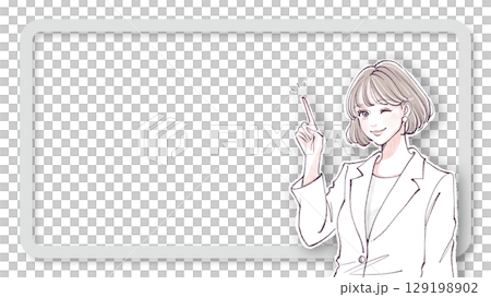 Illustration material of women and girls 129198902