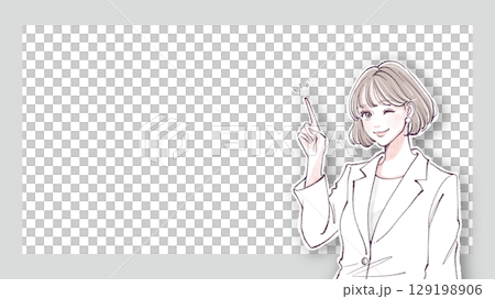 女性・女の子のイラスト素材 129198906