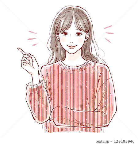 女性・女の子のイラスト素材 女性・女の子のイラスト素材 129198946