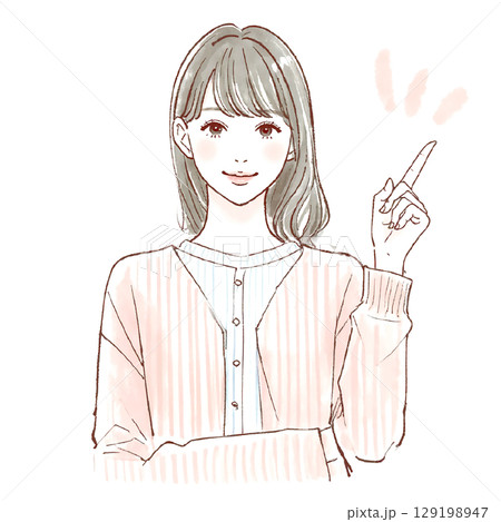 女性・女の子のイラスト素材 女性・女の子のイラスト素材 129198947