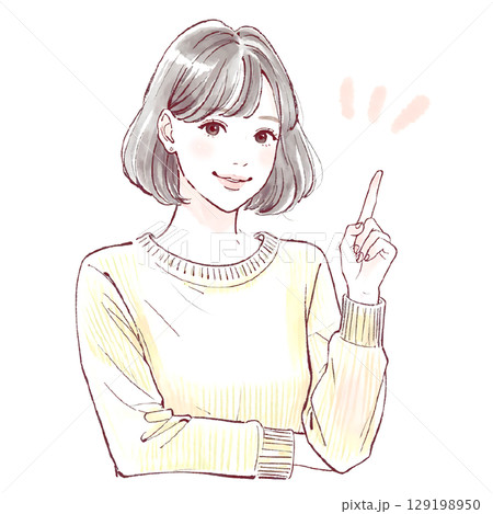 女性・女の子のイラスト素材 129198950