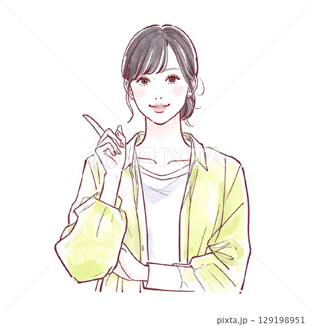 女性・女の子のイラスト素材 129198951
