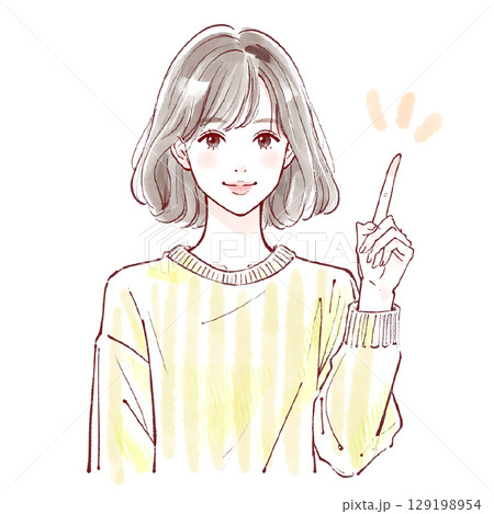 女性・女の子のイラスト素材 女性・女の子のイラスト素材 129198954