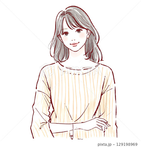 女性・女の子のイラスト素材 129198969