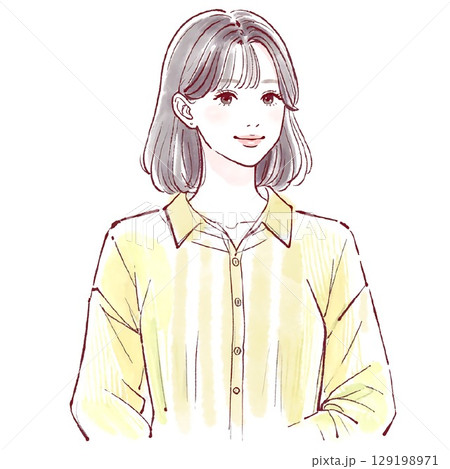 女性・女の子のイラスト素材 129198971