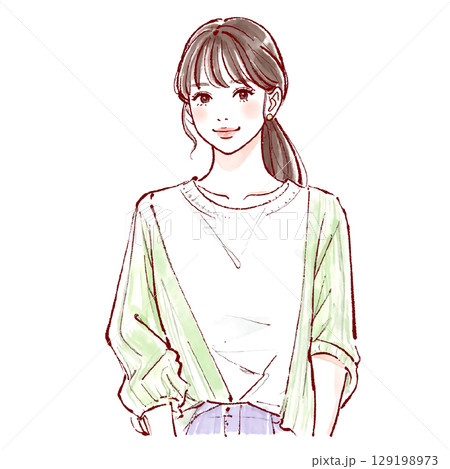 女性・女の子のイラスト素材 129198973