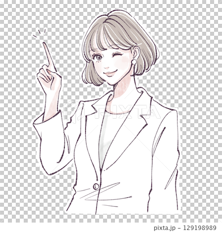 女性・女の子のイラスト素材 女性・女の子のイラスト素材 129198989
