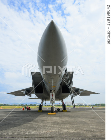駐機場の航空自衛隊F-15Jイーグル 129199042