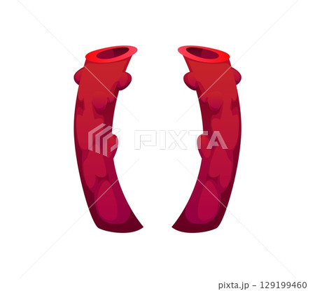 Cartoon underwater font coral punctuation parentheses sign. Aquatic life English alphabet element, ocean nature isolated vector latin typeset punctuation sign or sea wildlife ABC font special symbol 129199460