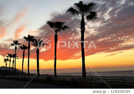 ある海岸の夕日 ある海岸の夕日 129200595