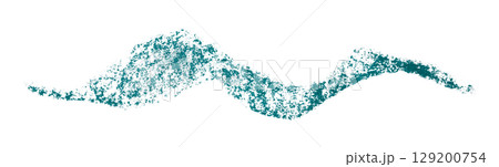 Green crayon brush stroke isolated on transparent background 129200754