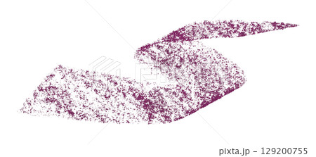 Purple crayon brush stroke isolated on transparent background Purple crayon brush stroke isolated on transparent background 129200755