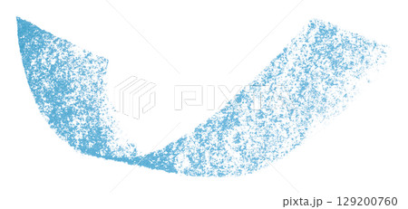 Light blue crayon brush stroke isolated on transparent background 129200760