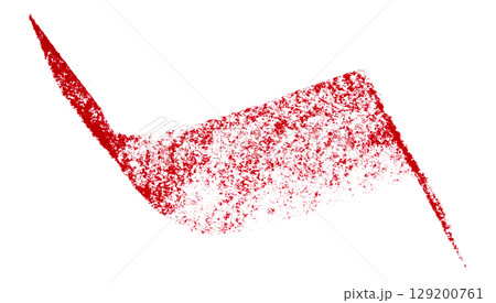 Red crayon brush stroke isolated on transparent background Red crayon brush stroke isolated on transparent background 129200761