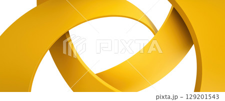 Dynamic Interplay of Yellow Shapes Creating Depth 129201543