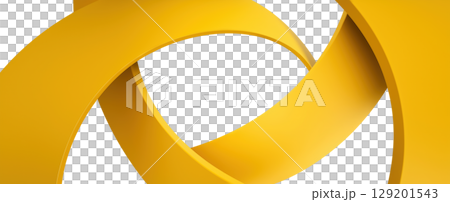 Dynamic Interplay of Yellow Shapes Creating Depth 129201543