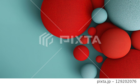 Colorful Abstract Sphere Design by AI 129202076