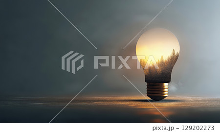 Nature-Inspired AI Light Bulb Innovation 129202273