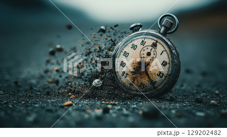 Abstract Time Concept With Generative AI Design 129202482