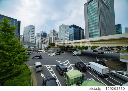 東銀座・蓬莱橋交差点の交通【都市イメージ】 129203880